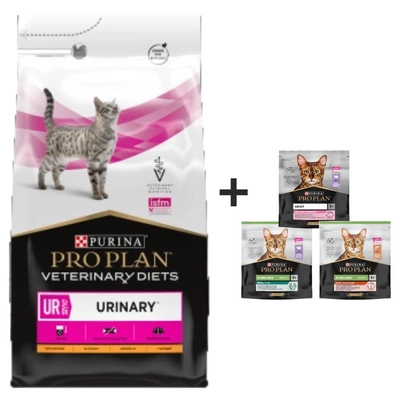 PURINA Pro Plan Veterinary Diets UR Urin-Katze 5kg + Katzenfutter 400g (wird nach dem Zufallsprinzip zugeteilt)