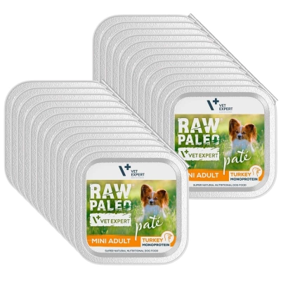 Vetexpert RAW PALEO PATE MINI adult turkey 24x150g - Putenschale