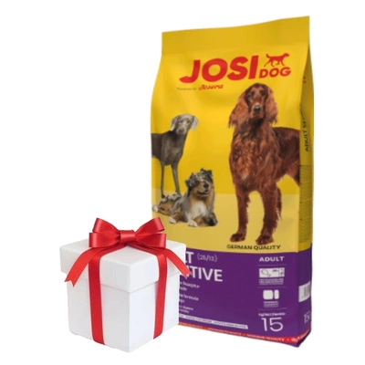 JOSERA JosiDog Erwachsene Sensitive 15kg + Überraschung für den Hund GRATIS!