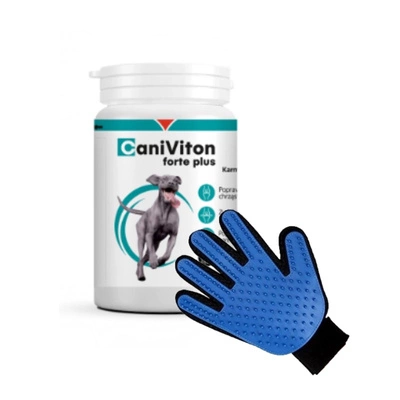 Vetoquinol Caniviton Forte Plus 90 Stück + Gratis Kämmhandschuh!