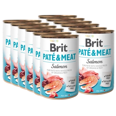 Brit Pate & Meat mit Lachs 12x400g