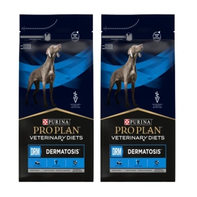 PURINA Pro Plan Tiernahrung DRM Dermatose 2x3kg