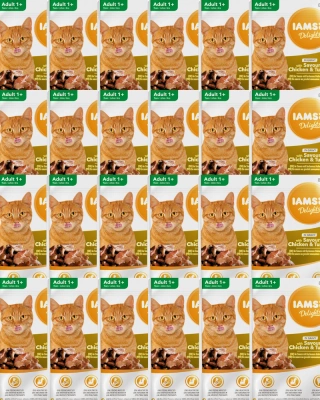 IAMS-Naturally Futter für ausgewachsene Katzen, mit aromatischem Huhn und Truthahn in Sauce 24x85g