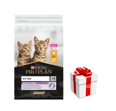PRO PLAN Kitten Healthy Start Kitten Food reich an Huhn 10kg + Überraschung für die Katze