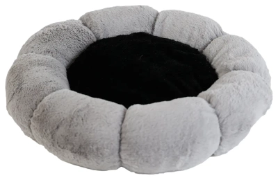 UNIQ PETS rundes Haustierbett FLOWER grau S 36x36x8 cm