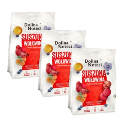 DOLINA NOTECI Premium Rindfleisch - Trockenfutter für Hunde 3x3 kg