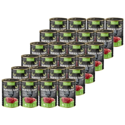 DOLINA NOTECI Super Rafi Katze P&F mit Wild- und Hühnerherzen 24x400g