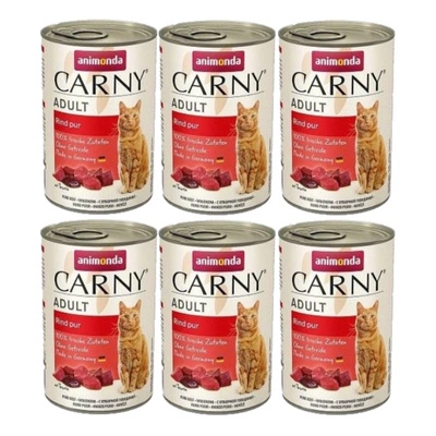 Animonda Cat Carny Adult Rindfleisch 6x400g