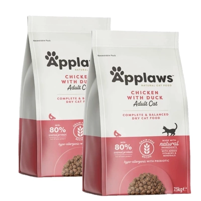 APPLAWS Complete Dry Adult Chicken With Duck 2x7,5kg
