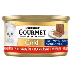 Purina Gourmet Gold Mousse mit Rindfleisch 85g