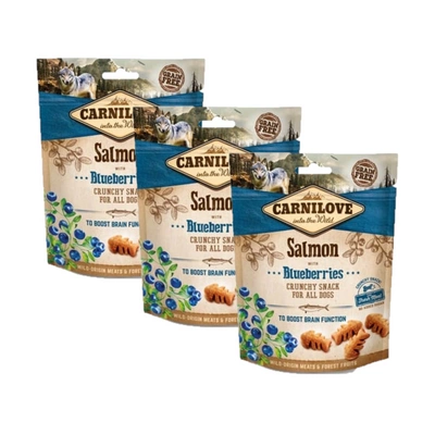 Carnilove Crunchy Snack, Lachs mit Beeren 3x200 g